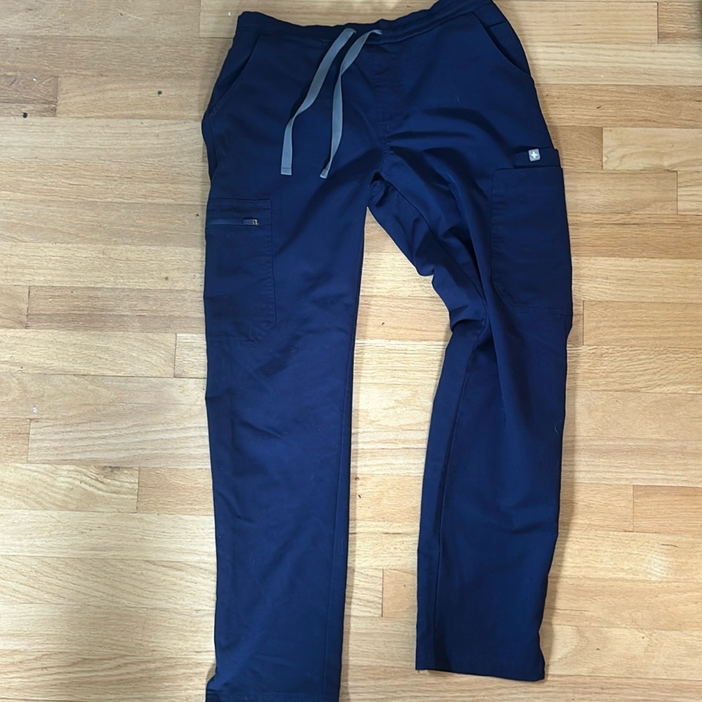 blue figs pants